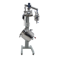 Réacteur en acier inoxydable à enveloppe rotative surélevable VALUEN VJR50S personnalisé avec condenseur