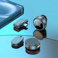 Microphone Lavalier H25 2.4G sans fil avec réduction de bruit et affichage du niveau de batterie pour Type-C et Lightning