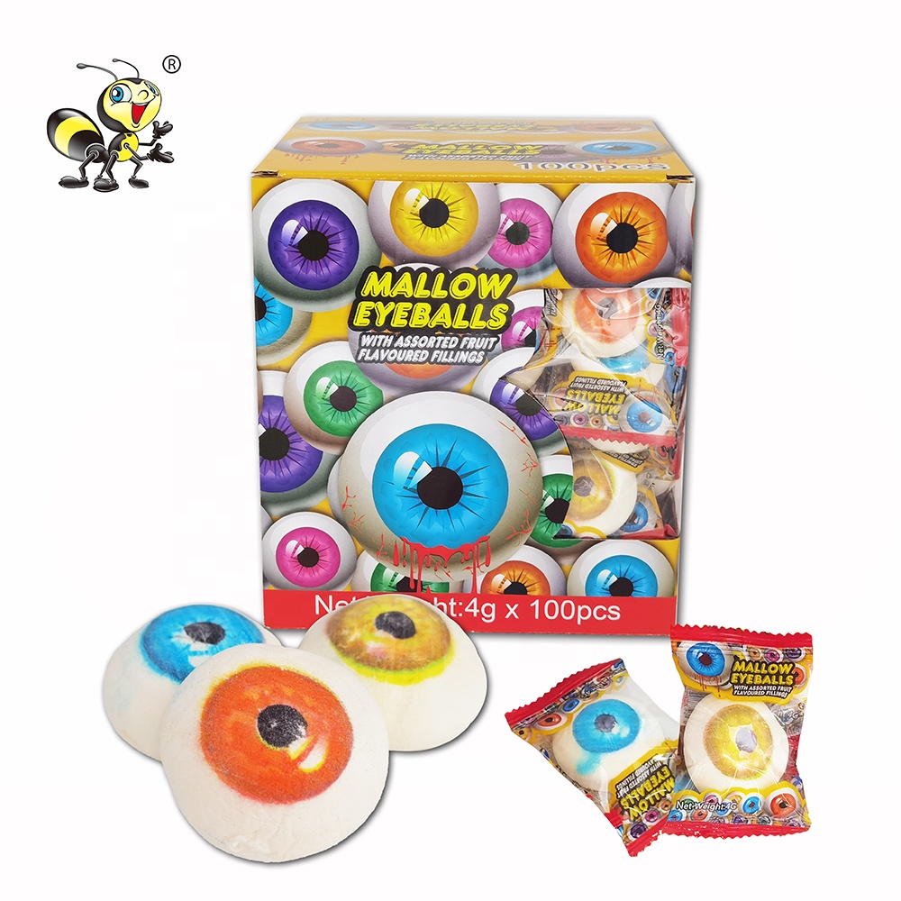 Оптовая продажа с завода, фруктовый вкус, мини глаз, халяльный Зефир