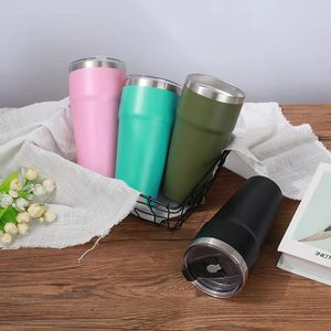 <span class=keywords><strong>Gourde</strong></span> isotherme empilable en acier inoxydable 304 à double paroi de 20 oz pour véhicule, tasse de voyage en métal, mug thermos - Product Image 6