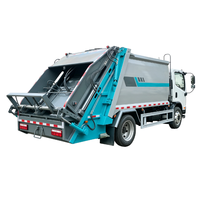 Camion de compression des déchets de 8 m³ FAW J6F à châssis léger pour l'élimination des ordures urbaines