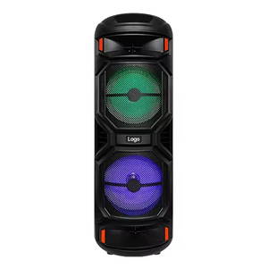 Altavoz de graves TWS de <span class=keywords><strong>doble</strong></span> bocina de 8 pulgadas con modo dual 5,0, salida de 30-50W, 2 micrófonos, luces de colores RGB portátiles - Product Image 3