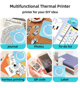 Mini impresora de etiquetas térmica inalámbrica para estudiantes de oficina de marca personalizada C15, mini impresora de bolsillo portátil para fotos - Product Image 4