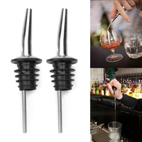 Bouchon en acier inoxydable pour bouteille de vin, huile d'olive, verseur, bec verseur, bouchon verseur pour bouteille, accessoires de bar