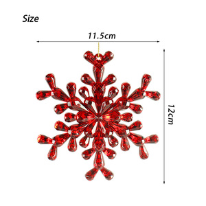 Bán Buôn Cây Giáng Sinh DIY Trang Trí Stereo Lấp Lánh Gương Bông Tuyết Rhinestone Mặt Dây Chuyền Acrylic Trang Trí Nội Thất Cho Kỳ Nghỉ Bên - Product Image 4