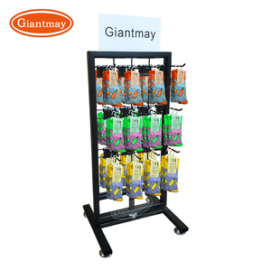 Giantmay tùy chỉnh truy cập hàng đầu vớ hiển thị hai mặt dây kim loại giá với móc thân thiện với môi lắp ráp dễ dàng cho bán lẻ - Product Image 5