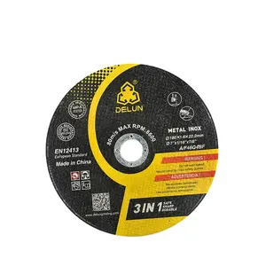 DELUN-discos de corte ultra fino de forma plana, discos de corte de 180x1,6x22,23mm, 4 unidades
