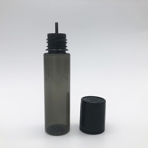 10ml pour flacon compte-gouttes plat en plastique PET transparent avec joint inviolable blanc/noir pour médicaments contre les gouttes oculaires - Product Image 3