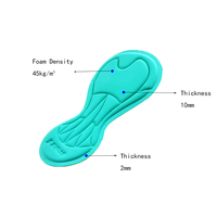 Cuissard et collant de cyclisme en mousse 3D haute densité de style italien de grande taille pour hommes et adultes