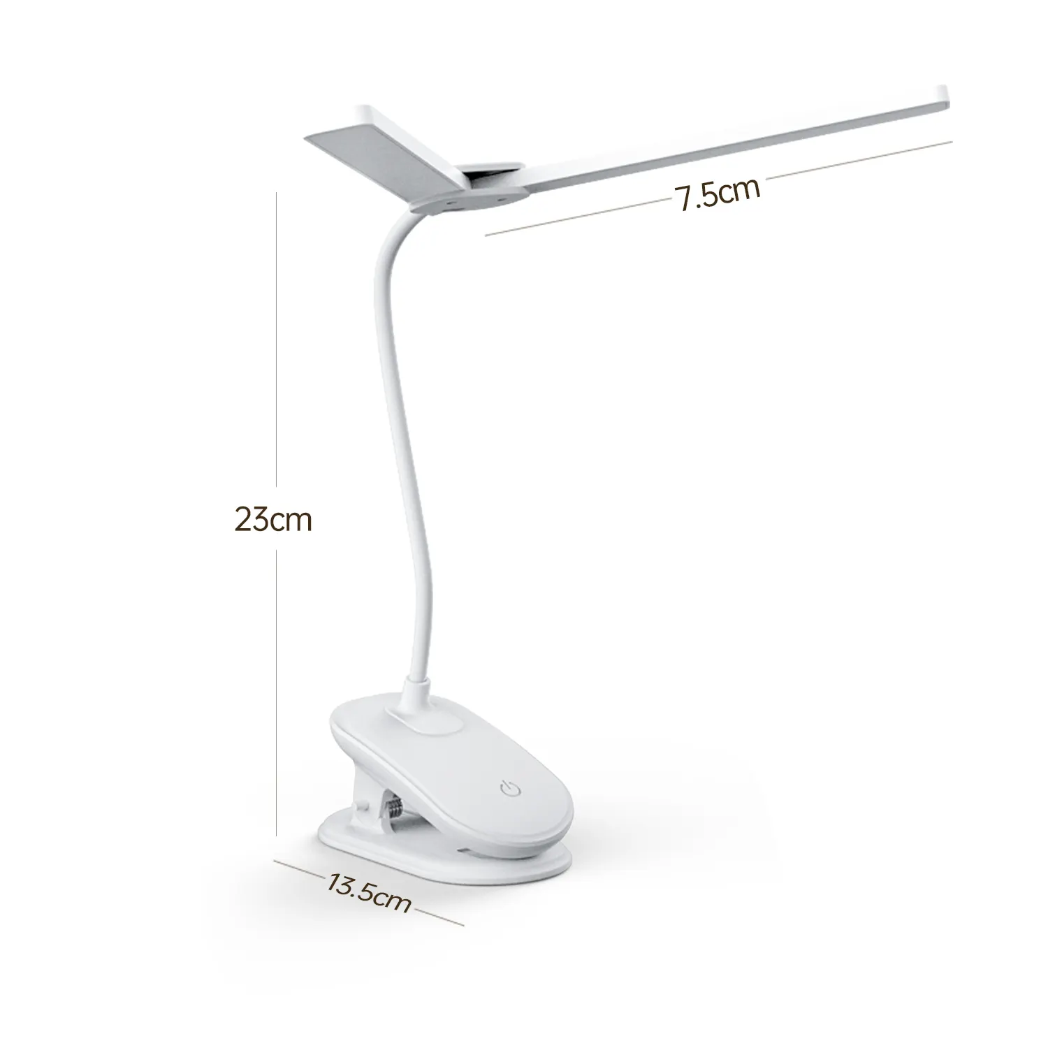 Double Head 360 Flexible Study Lamp Led Rechargeable Smart Usb Reading Desk Light Lamp For Work Hotel Office Home Table Lamps