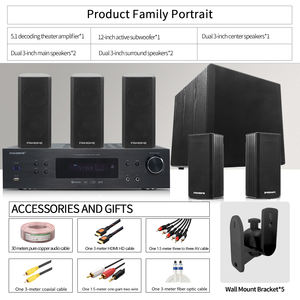 Mini 5,1 sistema de sonido de cine en casa inalámbrico DTS 3D/4K amplificador de decodificación Digital BT HD <span class=keywords><strong>conjunto</strong></span> de sistema de cine en casa - Product Image 2