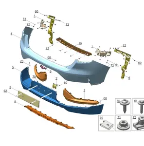 High Quality New Energy Vehicles Car Spare Parts Other Body Parts Auto Parts For Zeekr 001 Accessories