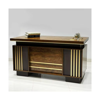 Vente en gros d'usine 200cm * 160cm bureau poste de travail bureau en bois massif marron