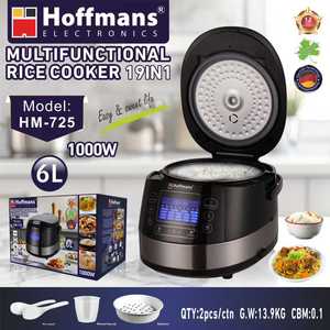 Autocuiseur intelligent Hoffmans 6L 1000W 19-en-1 avec accessoires et tasse doseuse pour l'Afrique (Import) - Product Image 4
