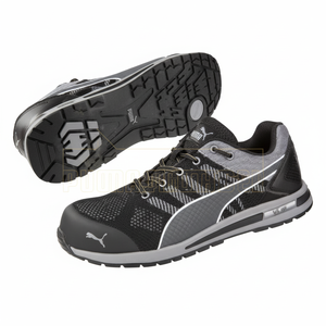 ยกระดับการป้องกันเท้าต่ำแบบถักสีดำ - Product Image 1