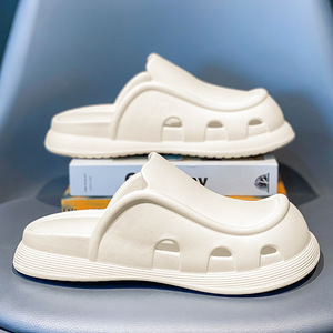 Sandalias EVA de Punta Cerrada, Suela Gruesa, para Uso en Interiores y Exteriores, de Verano, para Mujer, de PVC - Product Image 2