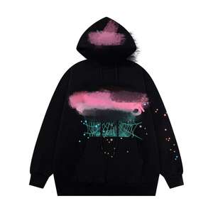 سترة قطنية عصرية فضفاضة بأكمام طويلة وقلنسوة بطباعة كاملة طراز 555 1:1 عالية الجودة - Product Image 3