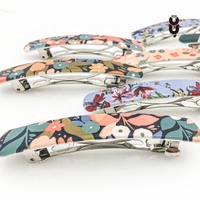 Harucanyuan — Barrettes pour petites filles, avec impression UV personnalisée, Clips pour cheveux en forme de fleur, pour enfants