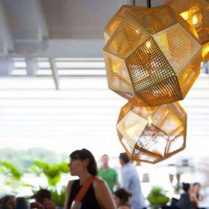 Lámpara de Techo Personalizada Creativa de Aluminio con Forma de Bola Multifacética, Luminaria Tom Dixon Etch Bar, para Interiores, Sala de Estar, Dormitorio, Moderna - Product Image 3