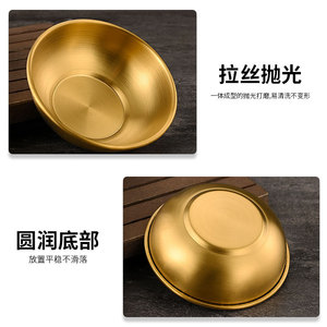 Stainless Steel Sauce Dish Sus304 Round Condiment Bowl For Restaurant <b>Ketchup</b> Mustard Snack Dipping - Product Image 4