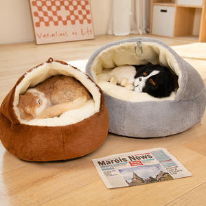 <span class=keywords><strong>Cama</strong></span> suave y cálida personalizada para gatos, cueva para mascotas, <span class=keywords><strong>nido</strong></span>, tienda para dormir, cojín, <span class=keywords><strong>cama</strong></span> de felpa - Product Image 5