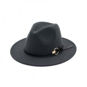 X3038 Sombrero Fedora Unisex de Lana, Sombreros Fedora de Fieltro para Hombre y Mujer, Gorras de Jazz de Lana - Product Image 2