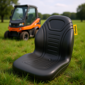 Siège de remplacement à dossier haut Vevor noir universel pour tracteur de pelouse, mini-chargeuse, chariot élévateur, modèle 8 pouces - Product Image 2