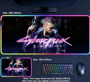 Gummi-Leder Gaming Leuchtende Tastatur LED-Beleuchtung Mauspad RGB <span class=keywords><strong>Mousepad</strong></span> Gamer Tapis De Souris Montian Mauspads Matten Schreibtischunterlage - Product Image 3