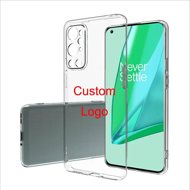 Custom Logo Camera Shell Protective Clear Transparent TPU Cellphone Back Case Cover For OnePlus 6 7 8T 9 Pro Nord