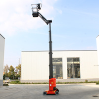 Plate-forme de travail télescopique verticale élévatrice à ciseaux 8m 10m table élévatrice télescopique verticale Mas avec potence