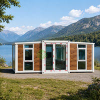 Module de conteneur extensible abordable, maisons préfabriquées de luxe 2-3 chambres, maisons miniatures préfabriquées 20/40 pieds pour livraison