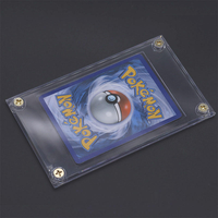 Protection UV, porte-cartes encastré à 4 vis de 1/4 de pouce, porte-cartes en alliage d'aluminium, étui pour cartes TCG, affichage de cartes sportives