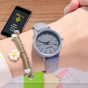 Reloj de Pulsera de Cuarzo de Cuero Barato Reloj Casual para Damas con Números Hermoso Reloj para Mujer - Product Image 2