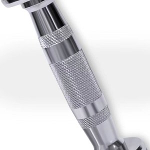 Haltères de musculation à tête ronde 10 kg en acier inoxydable chromé, poids réglable, durables, antidérapants, ensemble - Product Image 4