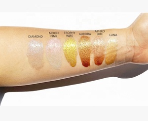 Brillo de larga duración, el mejor spray de 6 colores, cara corporal de lujo, maquillaje vegano de marca privada, resaltador líquido - Product Image 3