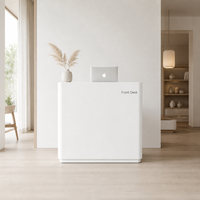 Comptoir de caisse blanc pour commerce de détail, petit bureau d'accueil avec tiroirs verrouillables, armoire, comptoir de caisse pour boutique commerciale, OEM ODM