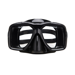 Diving Mask <b>Liquid</b> <b>Silicone</b> 4.0mm Tempered Glass Two Windows 180 Wide View Freediving Water Sports Adult Universal - Product Image 1
