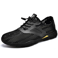 Chaussures aquatiques en maille à séchage rapide pour hommes, OEM ODM, vente en gros, à enfiler rapidement, pour la plage, la randonnée, antidérapantes, légères, baskets de marche
