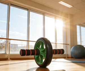 Rodillo Abdominal <span class=keywords><strong>de</strong></span> Acero con Rueda Silenciosa <span class=keywords><strong>de</strong></span> PP y PVC con Rodamientos para Entrenamiento <span class=keywords><strong>de</strong></span> Fuerza y Moldeamiento Corporal, Apto para Diversos Usos - Product Image 3