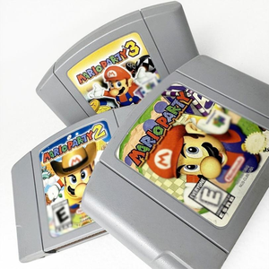 Popular Retro Games Mari Party 1 2 3 Game Card Cartridge for <b>N64</b> US/NTSC Version Wired High-quality ABS Material - Product Image 1