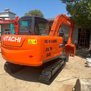 Excavadora Hitachi ZX60 de Segunda Mano Pequeña, sin Cola y con Trasero Redondo, en Venta, Importada de Japón con EPA - Product Image 6