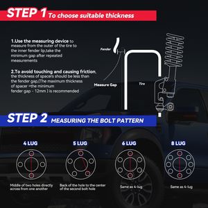 Entretoise de roue 1 pouce PCD 5x120 CB 66.9 Entretoises de roue centrées sur le moyeu pour <span class=keywords><strong>Chevrolet</strong></span> Camaro <span class=keywords><strong>Impala</strong></span> Equinox Buick Cadillac GMC Pontiac - Product Image 5