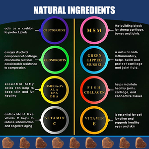 Condroitina glucosamina anca e integrazione delle articolazioni compresse per cani con condroitina MSM artrite integratore per animali domestici gatti cani - Product Image 4