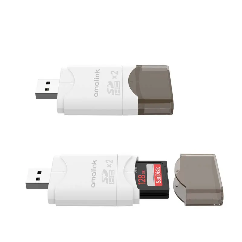 Adaptor pembaca kartu memori, Multi fungsi USB3.2 Gen 1 USB3.0 ke SD/TF 4.0 untuk PC Laptop pembaca kartu pintar