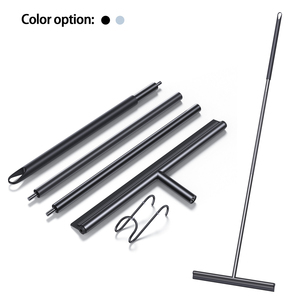 Nouvel Arrivage <span class=keywords><strong>Balai</strong></span>-essuieur <span class=keywords><strong>de</strong></span> sol large avec lame en <span class=keywords><strong>caoutchouc</strong></span> silicone et manche long en acier inoxydable pour le nettoyage et le balayage - Product Image 4