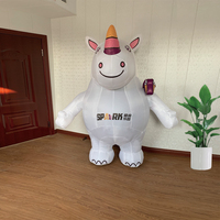 Mascotte gonflable personnalisée en forme de rhinocéros, modèle de dessin animé, gonflables publicitaires, mascotte animale de dessin animé, vache gonflable marchante pour défilé