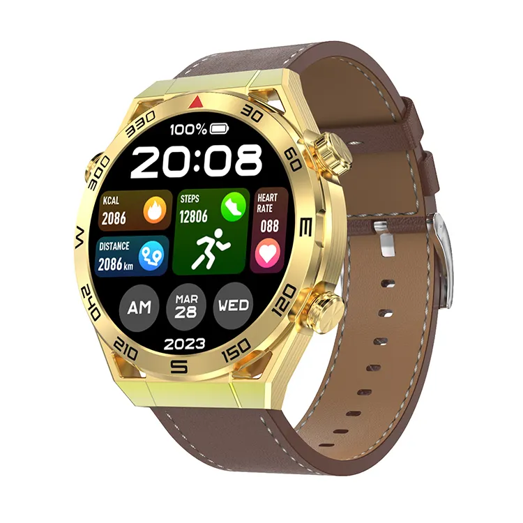 डीटी अल्ट्रा मेट Smartwatch कम्पास के साथ Mens व्यापार कलाई घड़ी IP68 निविड़ अंधकार स्मार्ट घड़ी Hombre डीटी NO.1