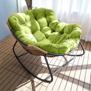 Nouveau produit chaise berçante <span class=keywords><strong>de</strong></span> style moderne confortable relax chaise longue paresseuse <span class=keywords><strong>salon</strong></span> chambre chaise berçante avec pouf - Product Image 5