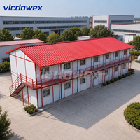 VICDOWEX Edificio Prefabbricato Contemporaneo a Forma di T, Durevole, con Isolamento Termico e Caratteristiche Ignifughe per Uffici e Personale di Progetto