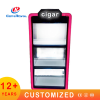 Présentoirs suspendus en métal LED antirouille pour comptoir, pour huiles essentielles, tabac, cigarettes et briquets